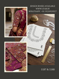 Aari work stencils ,ready to trace .Front, Back Neck  and Sleeve Design (Design No:1187 & 1188)