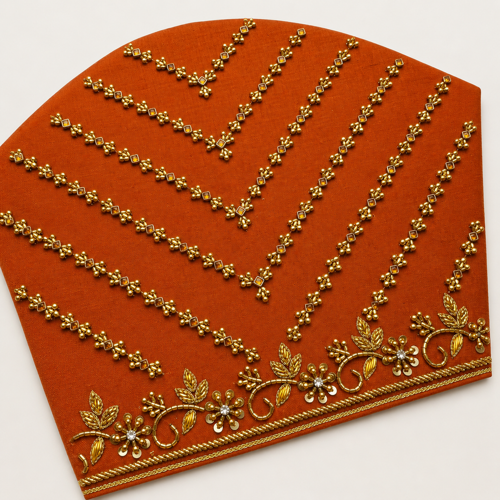 Simple Aari Work tracing paper,ready to trace . Back Neck  and Sleeve Design (Design No:1149)