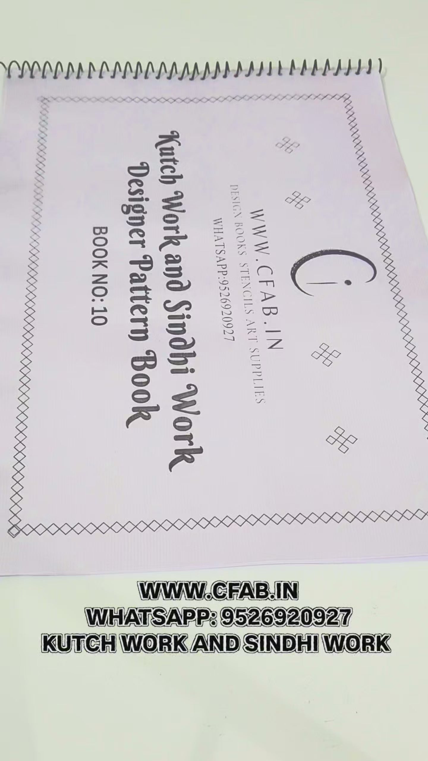 Kutch Work and Sindhi Work Designer Pattern Book (Design book No: 10)