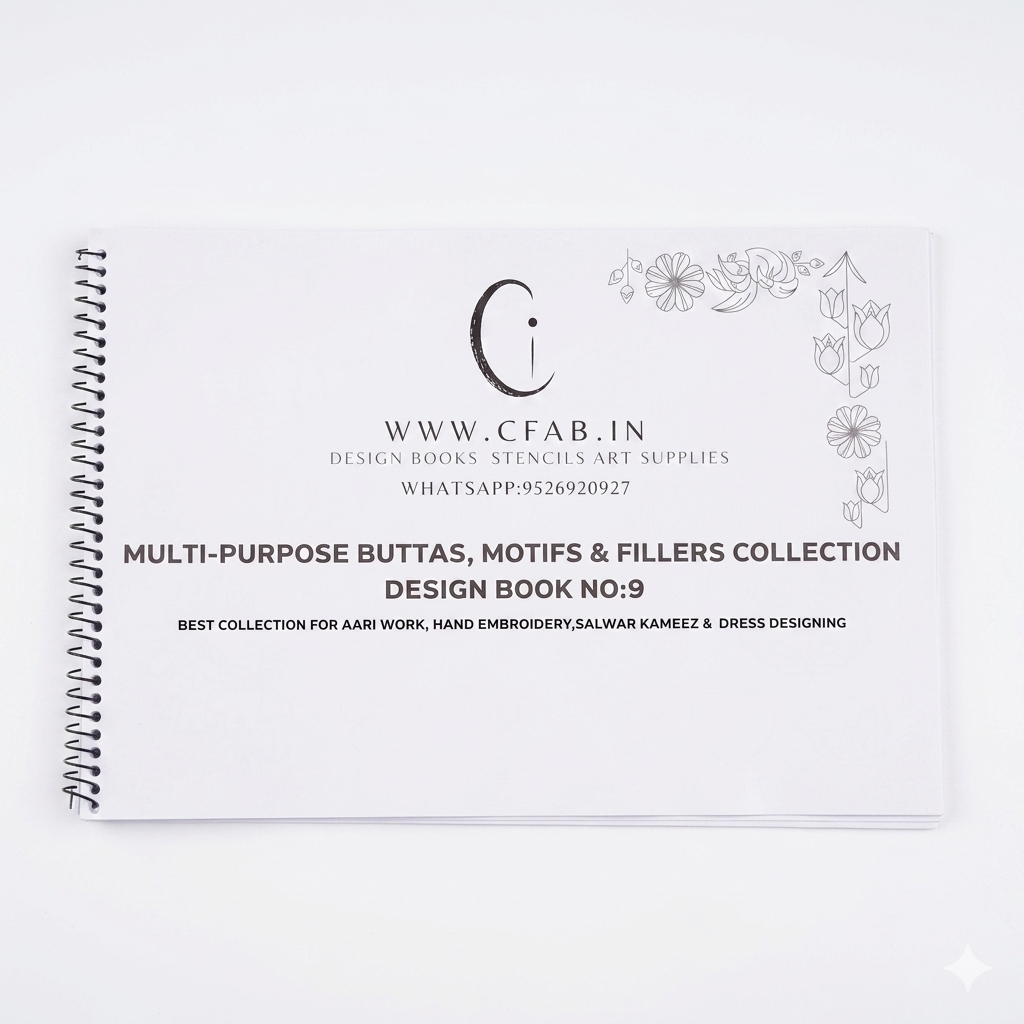 Multi-Purpose Buttas, Motifs & Fillers Collection (Design Book No: 9)
