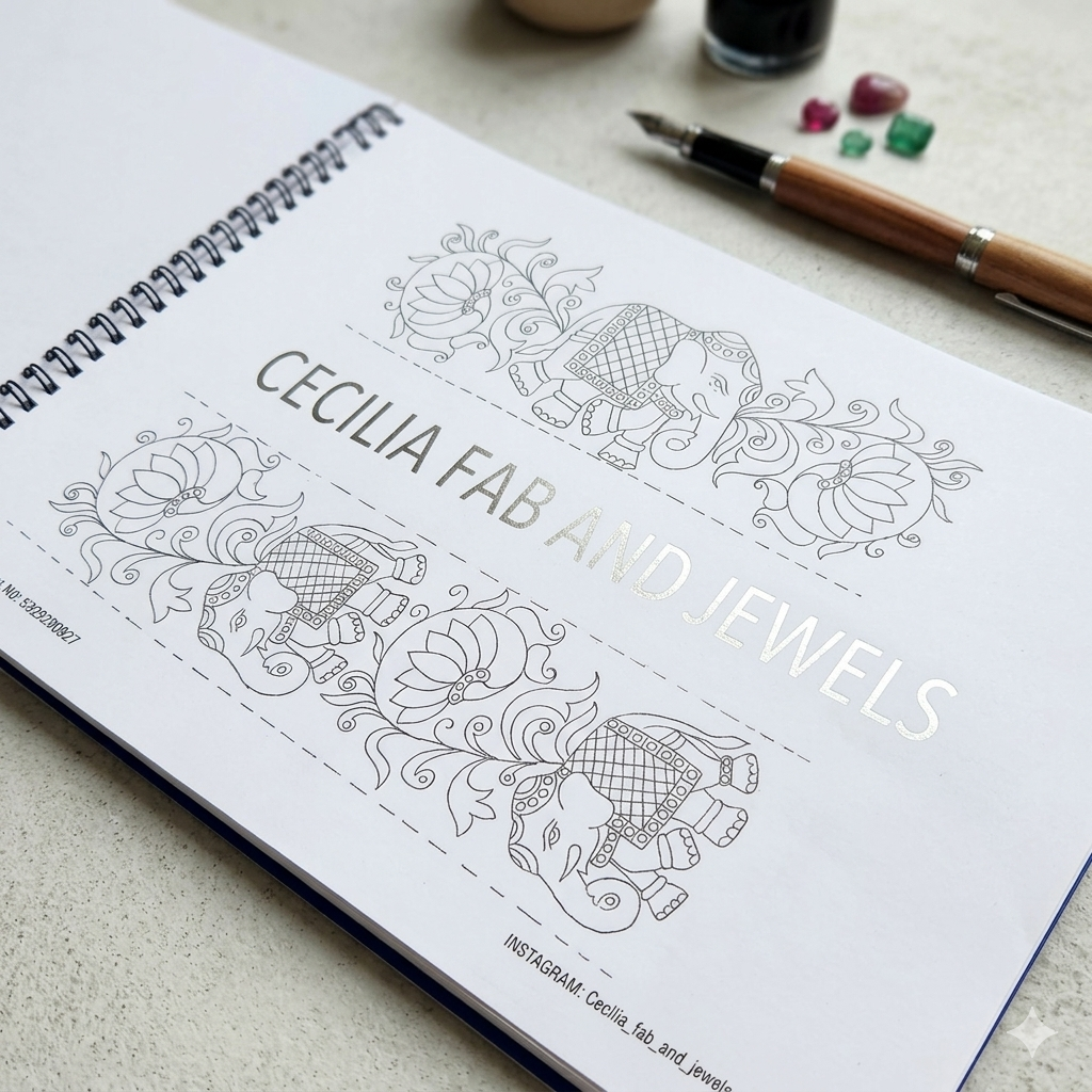 Tanjore Elegance: Blouse Design Book (Design Book No:1)