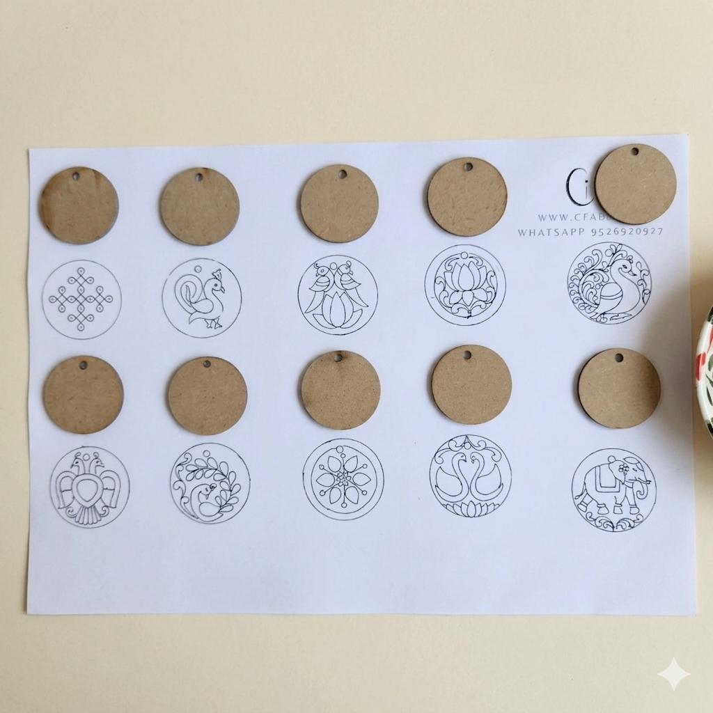 Tanjore Jewellry Design with MDF 1