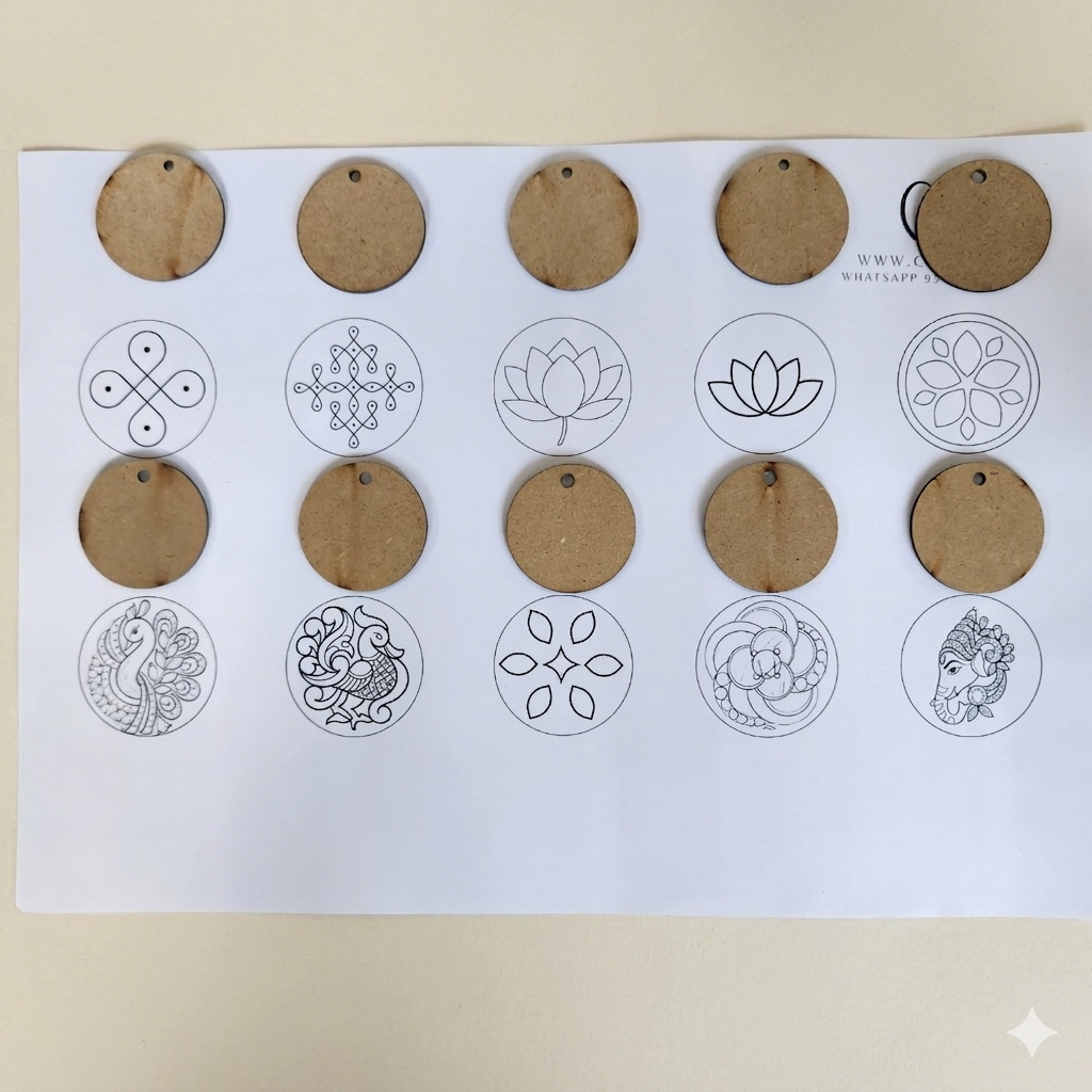 Tanjore Jewellry Design with MDF 2